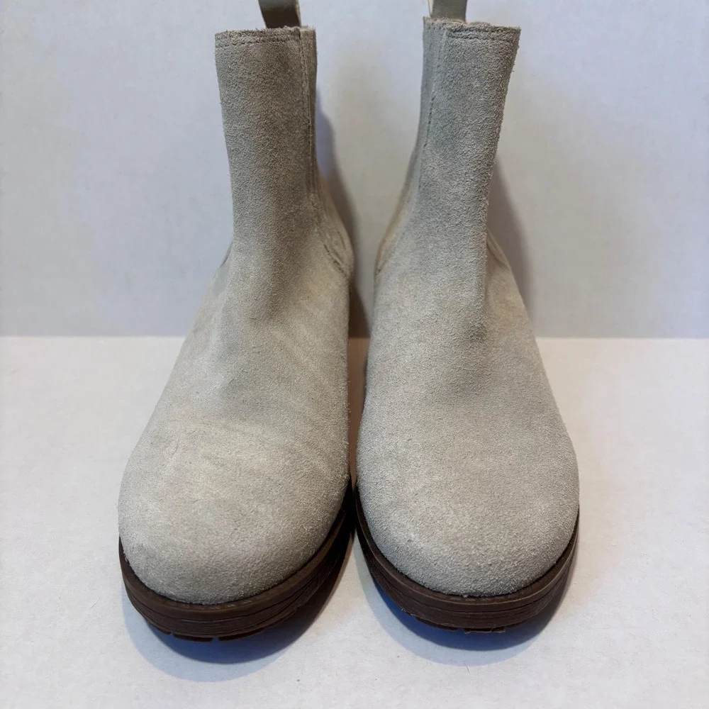 Matisse Women's Lily Taupe Suede Ankle‎ Boots Block Heel Western Style 9M